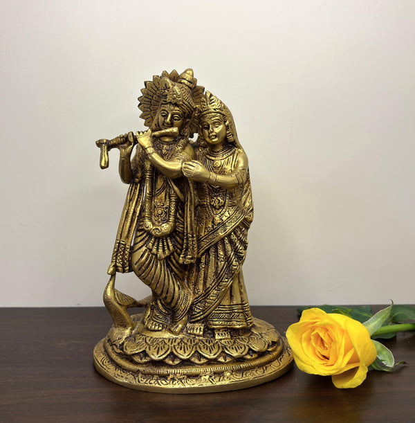Yathashilpam 7.5" Radha Krishna Ugal