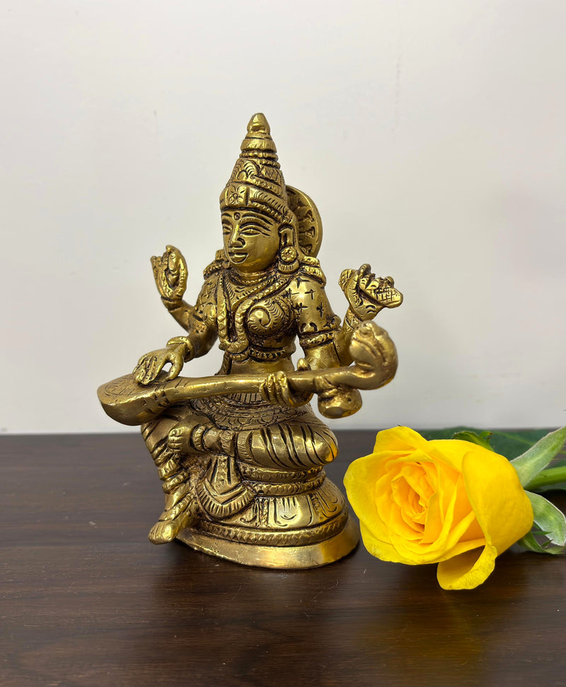 Saraswati ji: Beyond Décor, Into Divine Dialogue