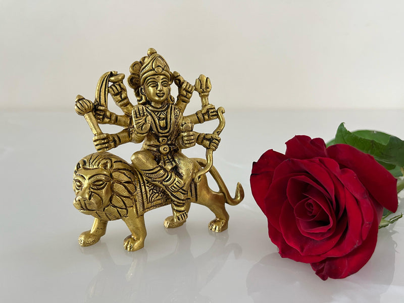 The idol is handcrafted by skilled artisans in India, preserving the ancient techniques of brass sculpture