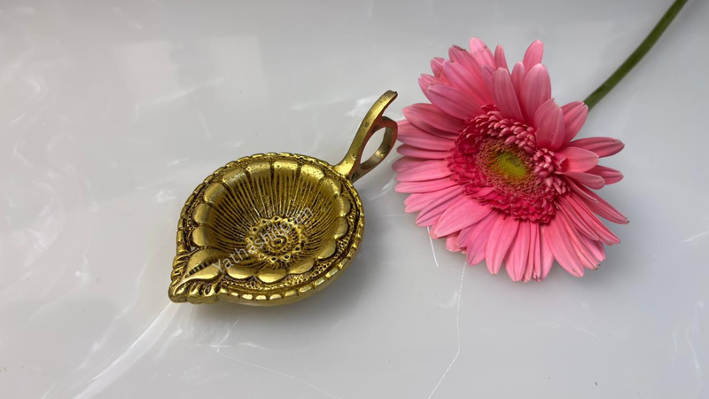Brass Diya with a Handle