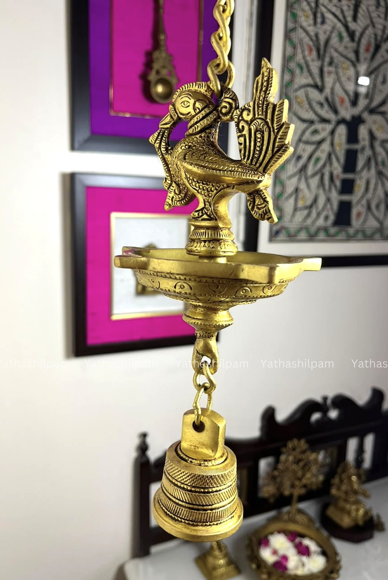 Hanging Brass Diya: A cultural Décor Accent