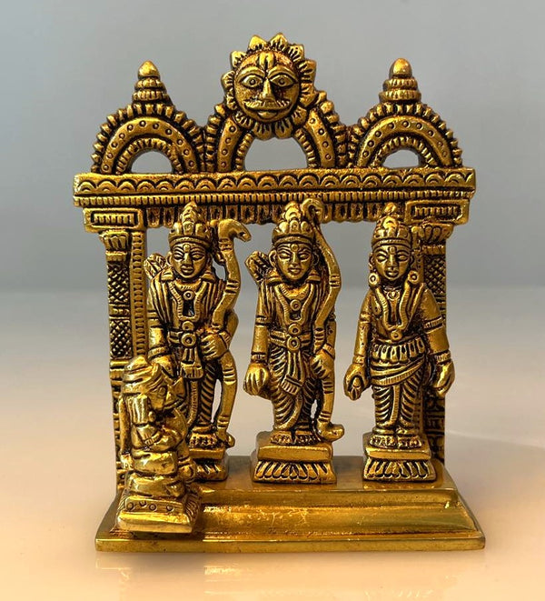 Yathashilpam 5" Brass Ram Darbar Idol
