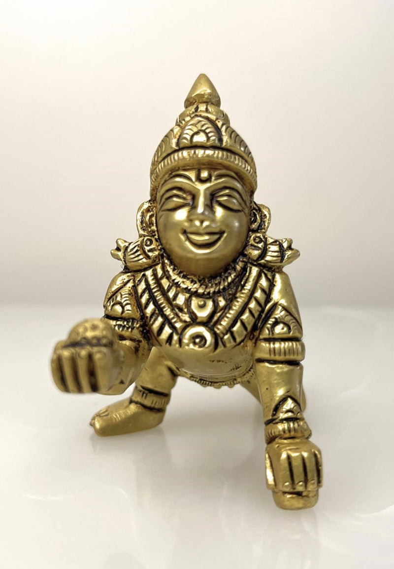 This idol is made of fine Brass having Golden Yellow Antique finish