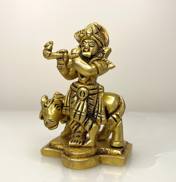 Yathashilpam 3" Cute Krishnaji with cow