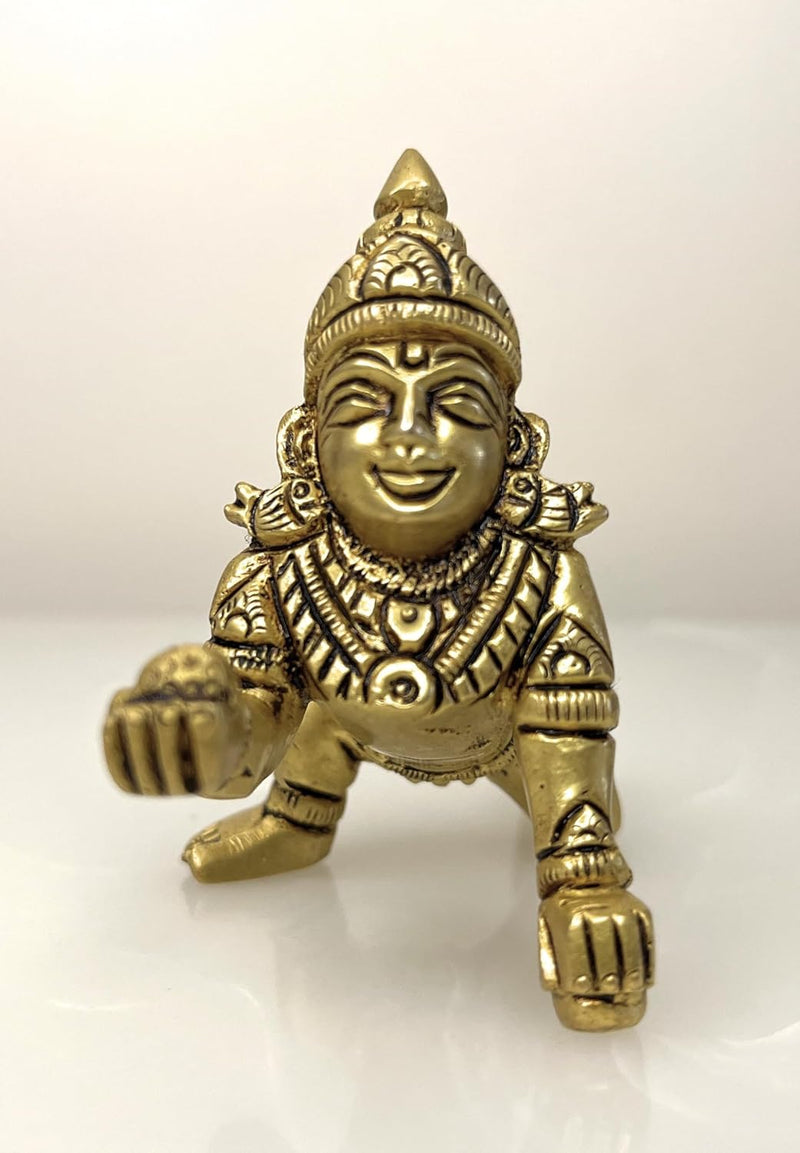 This idol is made of fine Brass having Golden Yellow Antique finish