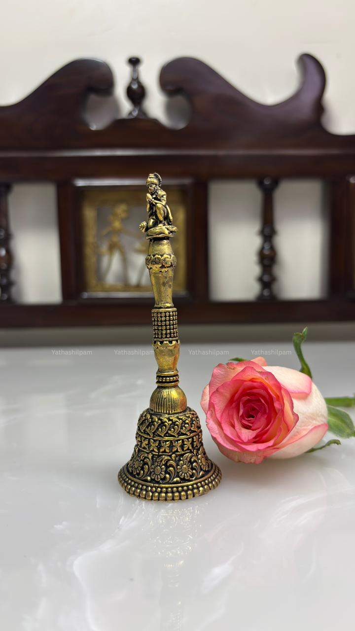1.Exquisite Craftsmanship in Brass – Miniature Hanuman Bell