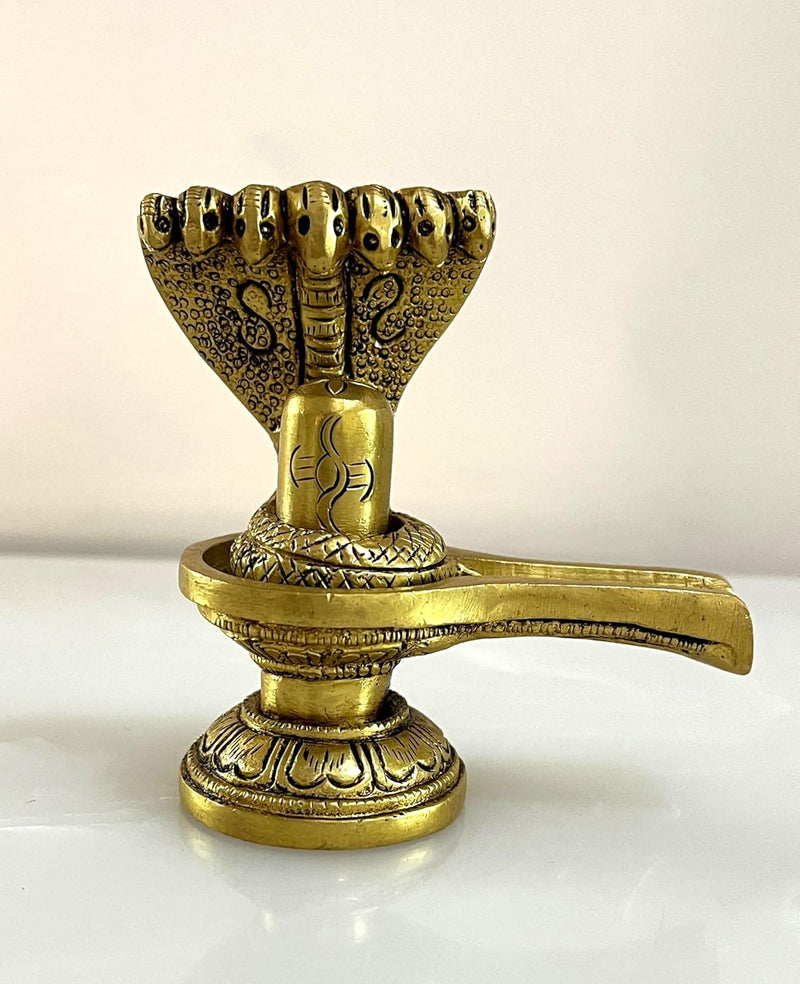 Invite the transformative energies of Lord Shiva into your life by worshipping this divine Brass Shivling