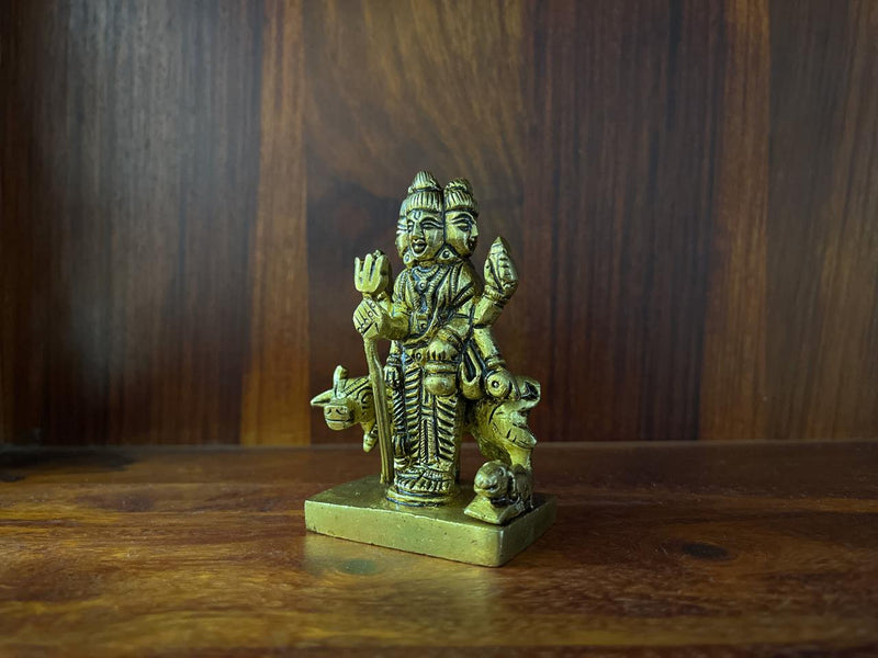 Brass, a revered material for crafting religious idols, holds deep significance in spiritual and cultural contexts