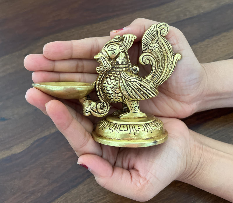 Annapakshi or Annam; the divine swan is a mythical bird with body and beak resembling a swan whilst its elegant feathers are like the peacock