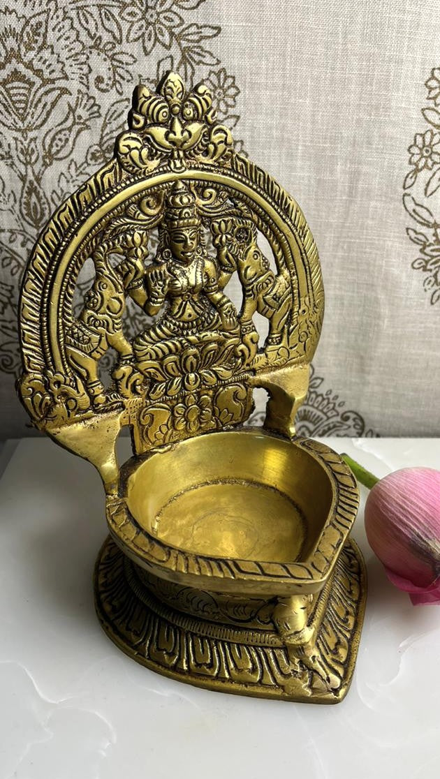Cultural Significance of Gaj Lakshmi Brass Diya